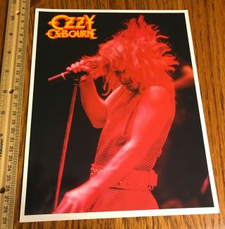 Ozzy Osbourne/ Promo Photo/ 1984/ Monowise/ Original/ Glossy/ Black Sabbath