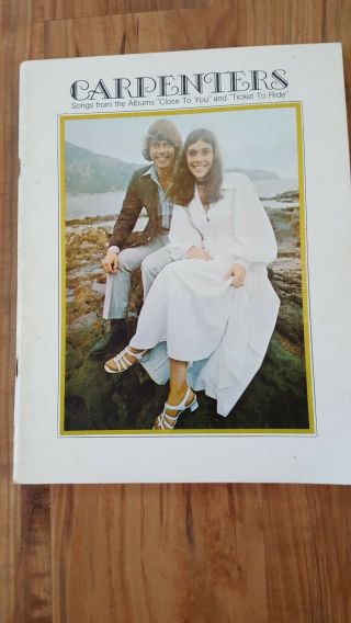 The Carpenters Songs From Close To You And Ticket To Ride Sheet Music Song Book