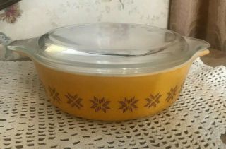 Vintage Pyrex Town & Country 1 Pt Casserole 471 With Lid 470 - C Usa 1960 