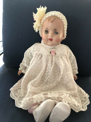1930 - 1940 Composition Doll Unmarked 22”