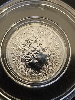 Great Britain 2019 1/10 Oz Platinum Britannia Bu Bullion Coin 999.  5
