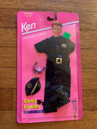 Barbie Ken Cool Looks Fashions Police Officer Outfit - 1994 Nrfp