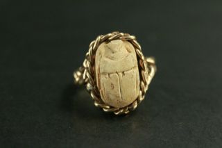 7.  3 Grams Of 14k Yellow Gold Scrap Or Jewelry Scarab Bead Ring