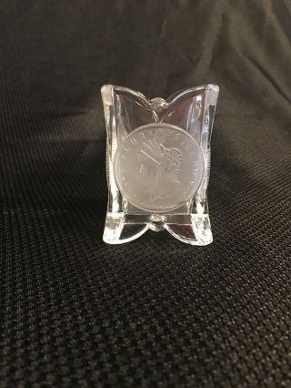 Fostoria Coin Glass Toothpick Holder