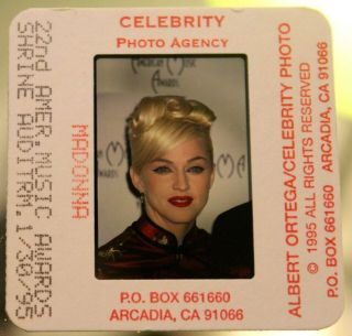 Madonna - Press Photo Slide Negative 9 - American Music Awards 1995