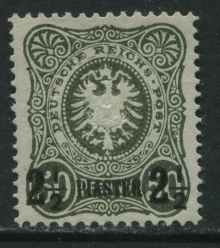 Germany 1884 Overprinted 2 1/2 Piastres On 50 Pf O.  G.  Hinged