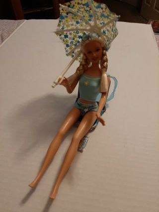 Vintage Barbie Doll 2000 Rain Or Shine 29179 Beach,  Sun,  Fun