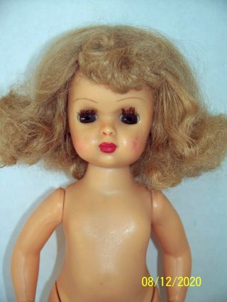Vintage Tiny Terri Lee Doll Walker Blonde Hair Girl 10” Plastic Toy