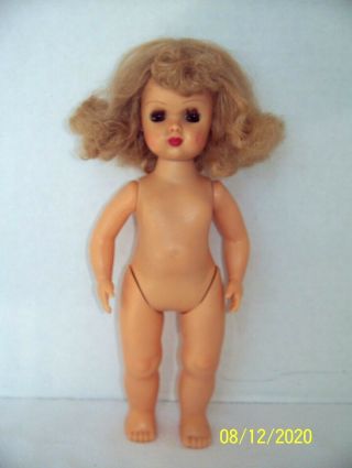 Vintage Tiny Terri Lee Doll Walker Blonde Hair Girl 10” Plastic Toy 2