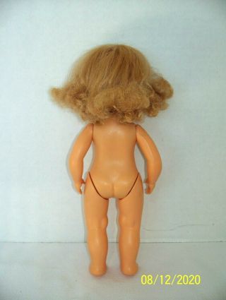 Vintage Tiny Terri Lee Doll Walker Blonde Hair Girl 10” Plastic Toy 3