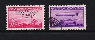 Liechtenstein - Zeppelin Airmail Set,  Vf,  Cat.  $ 150.  00