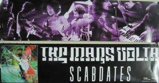 The Mars Volta 2005 Scabdates 2 Sided Streamer Promo Poster Old Stock