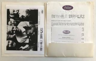 Butthole Surfers Independent Worm Saloon Presskit With 8x10 Photo 1993