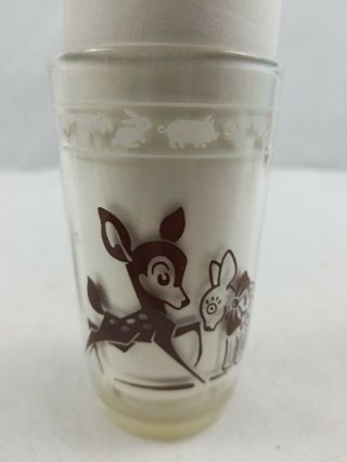 Vintage Swanky Swig Kraft Juice Glass With Animals 1950 