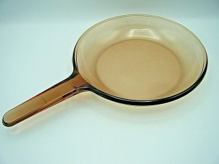 Collectible Vintage Corning Ware Visions Amber 9 " Skillet