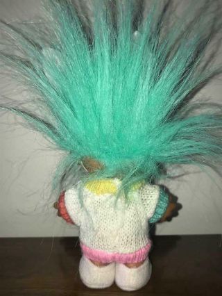 RUSS WACKY WABBIT EASTER SWEATER TROLL DOLL COMPLETE WITH BUNNY EARS AND SHOES 3