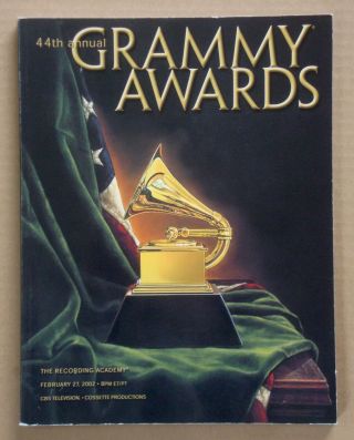 44th Annual Grammy Awards 2002 Program Book