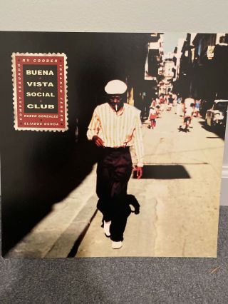 Buena Vista Social Club 1997 Double - Sided Promo Poster Flat Ry Cooder 12x12 Rare
