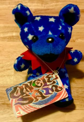 Uncle Sam Edition 3 Grateful Dead Dancing Bean Beanie Jerry 7” Plush Patriotic