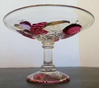 Westmoreland " Della Robbia " Fruit Patterned Compote Dish