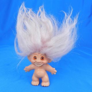 Vintage Dam Things Troll Doll Thick Pink Hair Thomas Dam 1964