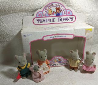 Marty Mouse Family,  Baby Maple Town Tonka Complete