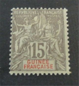 Nystamps France Guinea Stamp 8 Og H $100