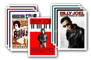 Billy Joel - 10 Promotional Posters - Collectable Postcard Set 1