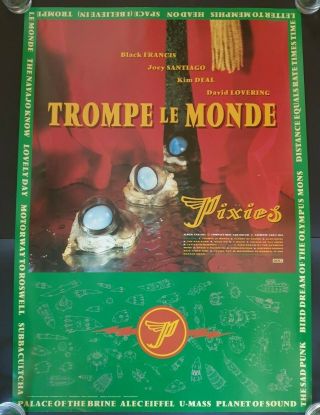 Pixies - Trompe Le Monde - 4ad 1991 Promo Poster 59 X 42 Cm Oliver & Bigg