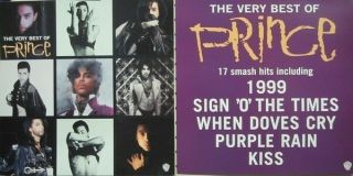 Prince 2001 Very Best Of Double Sided Promo Poster/flat Flawless Old Stock