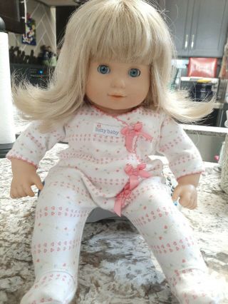 American Girl Doll 2002 Bitty Baby Pleasant Company Blond Hair W/blue Eyes