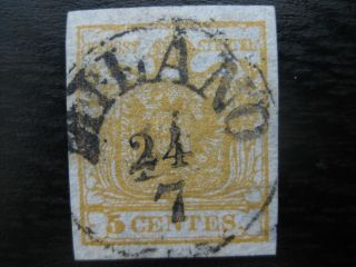 Lombardy - Venetia Austria Offices Sc.  1 Scarce Stamp Scv $175.  00