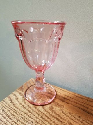 Imperial Old Williamsburg Light Pink Water Goblet 5 1/2 "