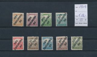 Lm56137 Czechoslovakia 1919 Overprint Hungary Fine Lot Mh Cv 38 Eur