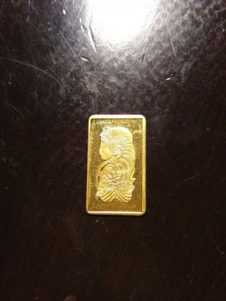 2.  5 Gram Pure Gold Bar - Pamp Suisse - Fortuna - Veriscan ® - Assay