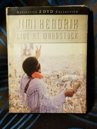 Collectible 2005 Jimi Hendrix Live At Woodstock 2 Dvd Box Set Z26