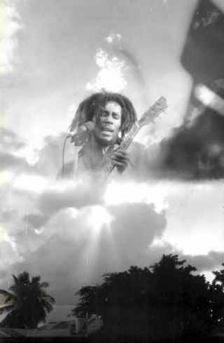 (80) Bob Marley Rare Orig Kwame Brathwaite 5x9 " B&w Publicity Photo Circa 2011?