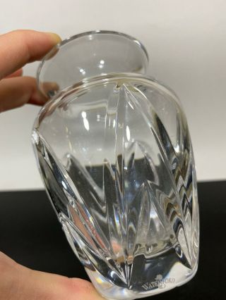 Waterford Cut Crystal Art Glass Bud Flower Vase 4.  5”