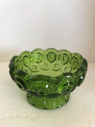 Vintage Green LE Smith moon and stars Candy /Compote Dish Without Lid 2