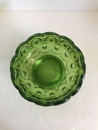 Vintage Green LE Smith moon and stars Candy /Compote Dish Without Lid 3
