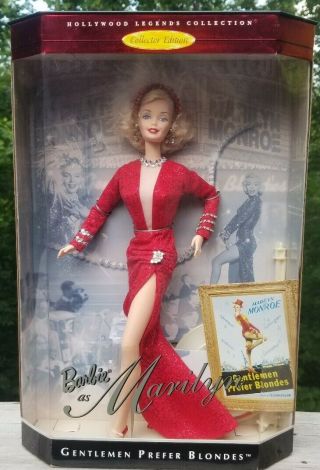 1997 Marilyn Monroe Gentleman Prefer Blondes Limited Edition Barbie Doll