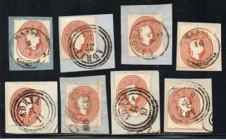 1862 Italy Lombardy - Venetia 10s Rare Stamps Lot,  Cv $1135.  00,  Look