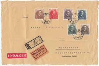 Austria 1930 Anti Tuberculosis Fund Set Of 6 On Front Only Reg/express Labels