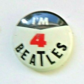 1964 Green Duck The Beatles Pinback Button: I 