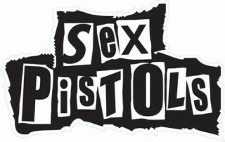 X2 15x9cm Shaped Vinyl Window Stickers Sex Pistols Bollocks Queen Car Bambi