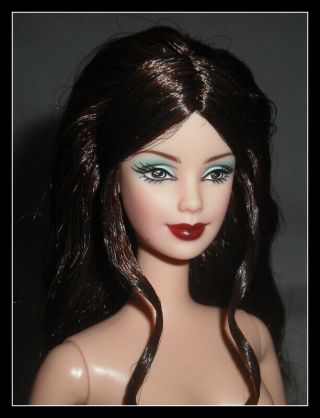 Nude Barbie Doll Mattel Birthstone May Emerald Mackie Face Doll For Ooak