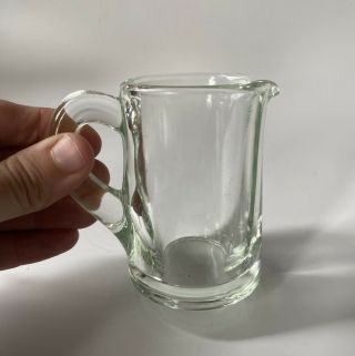 Vintage Glass Creamer About 3” Tall Cute