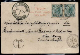 Austrian Levant: 1902 Ppc To Constantinopel From Beirut