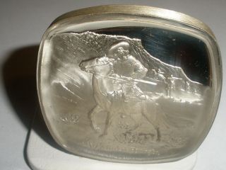 The Scout Old West Series Sterling Silver Frederic Remington Round Lincoln