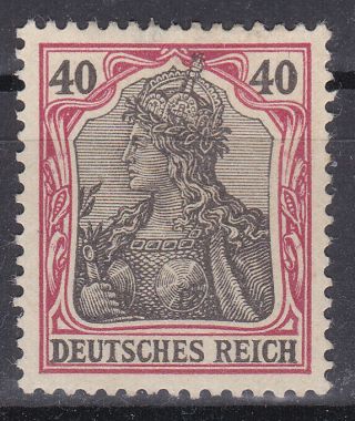 Germany Deutsches Reich 1902 Mi.  Nr.  75 40 Pf.  Germania Definitive Mlh